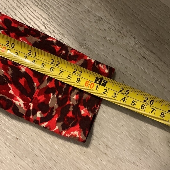 Equipment Slim Signature Blouse Merlot Multi size Small button‎ down shirt red - Picture 16 of 16